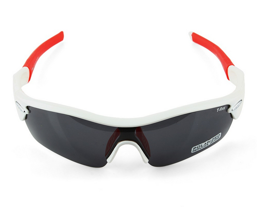 T-rex One-piece Replacement Lens Goggles Glasses White + Red Frame - Click Image to Close